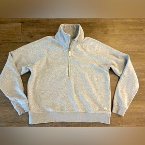 Vuori Half Zip Hoodie Medium Grey